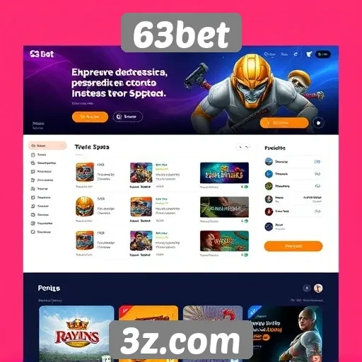 Interfaces do site 63bet são amigáveis para jogadores